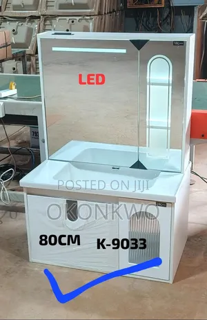 Cabinet Set With Led Mirror