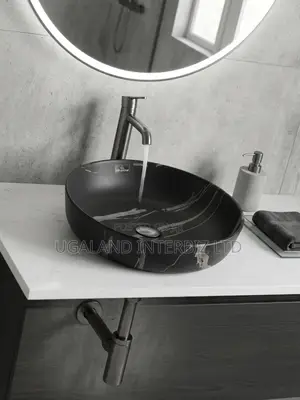 Matte Marble Pattern Countertop Basin