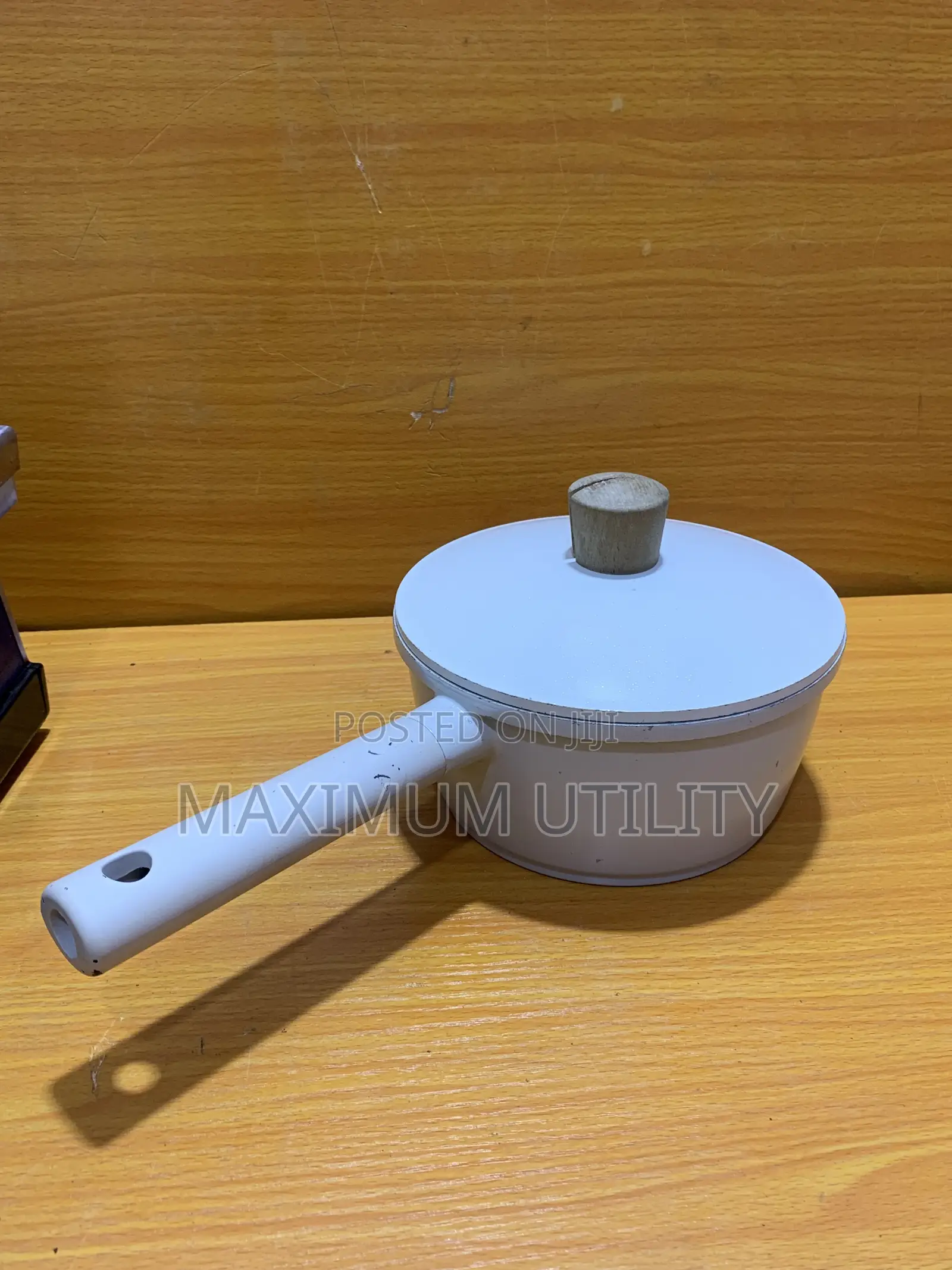 Korean White Enamel Saucepan