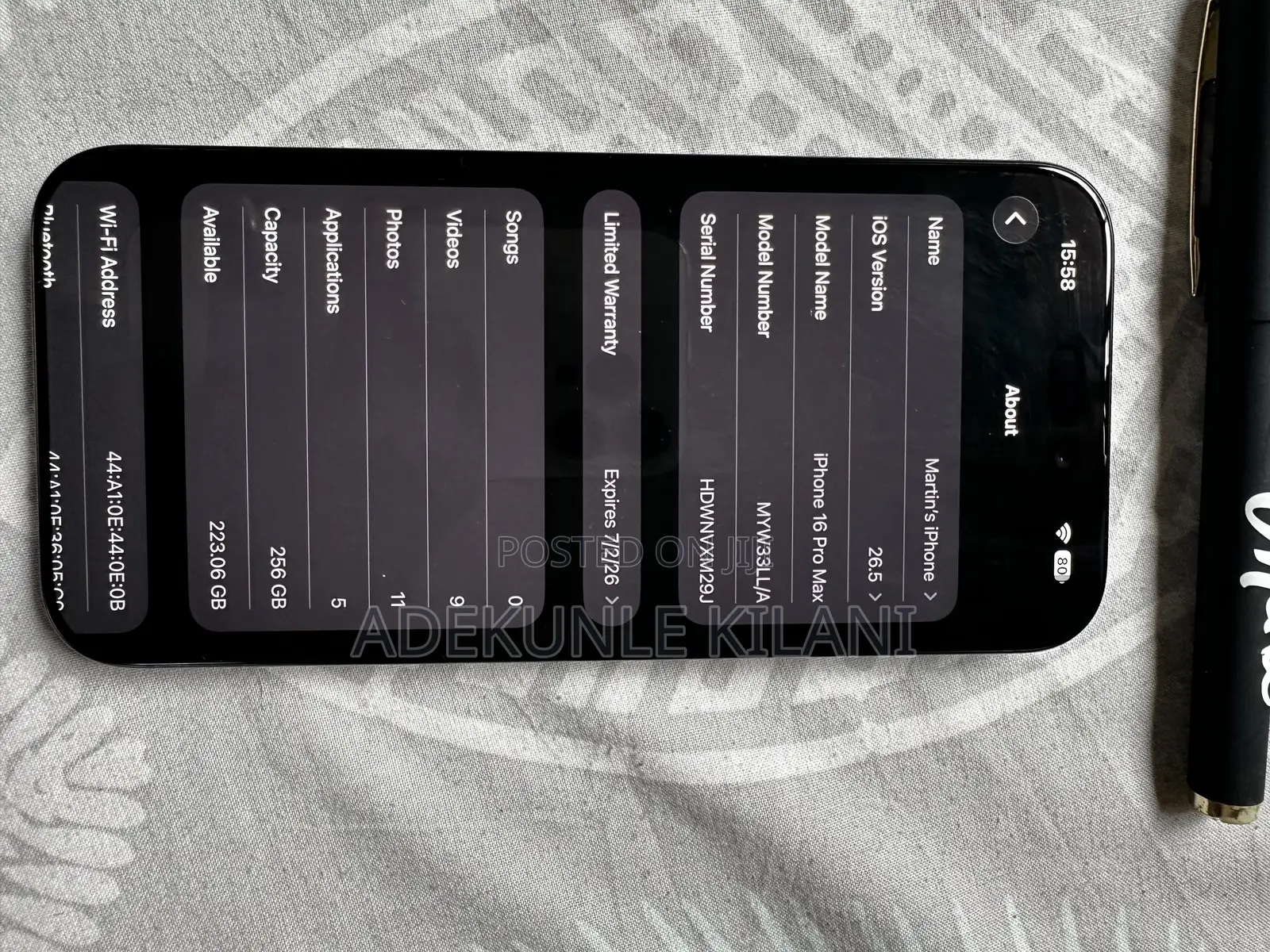 Apple iPhone 16 Pro Max 256 GB Black