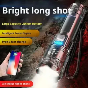 Rechargeable High-power Led Flashlight –Zoomable Long-range Flashlight