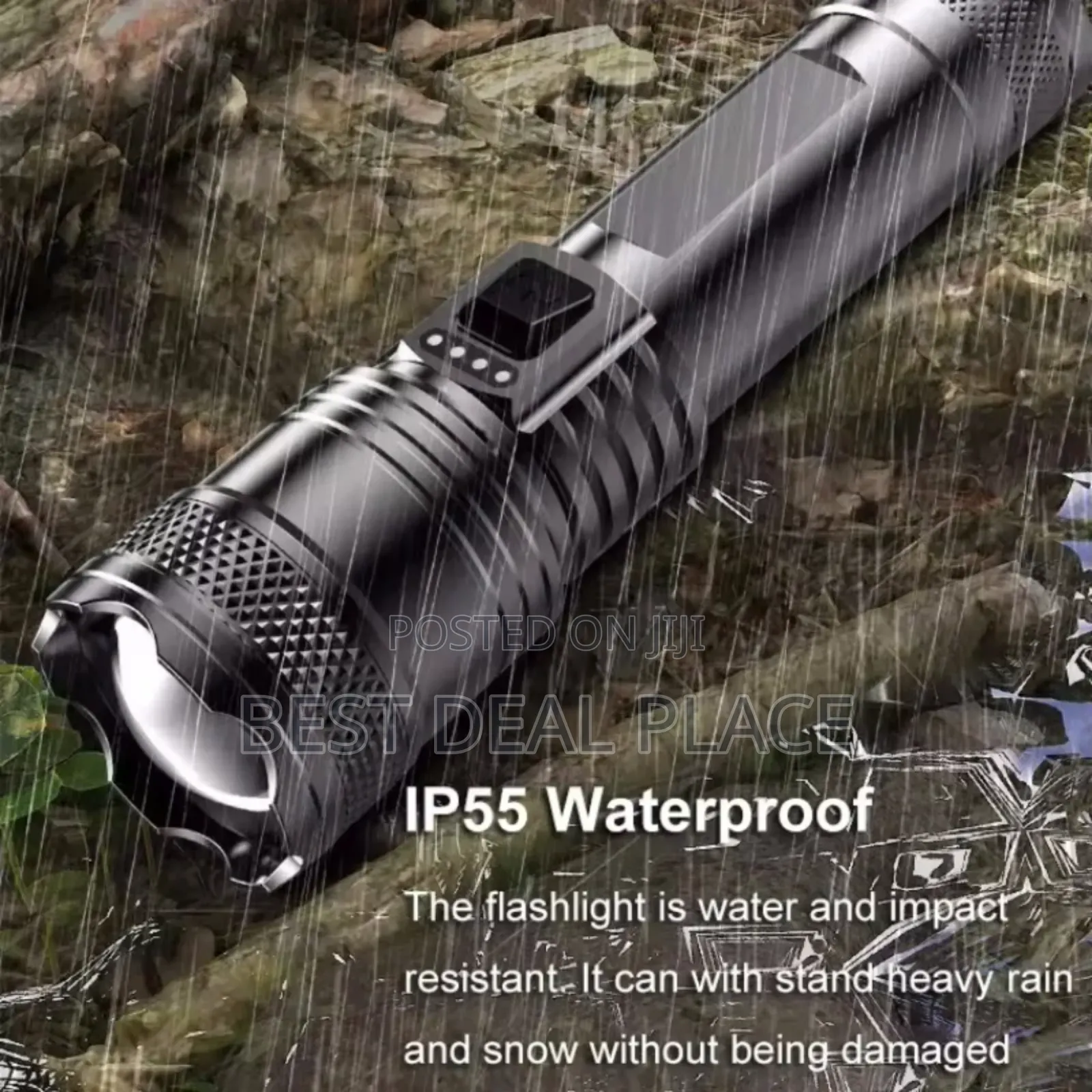 Rechargeable High-power Led Flashlight –Zoomable Long-range Flashlight