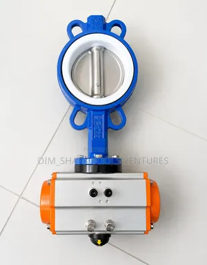 3"-Inch Dn80 Pneumatic Actuated Wafer-Type Butterfly Valve
