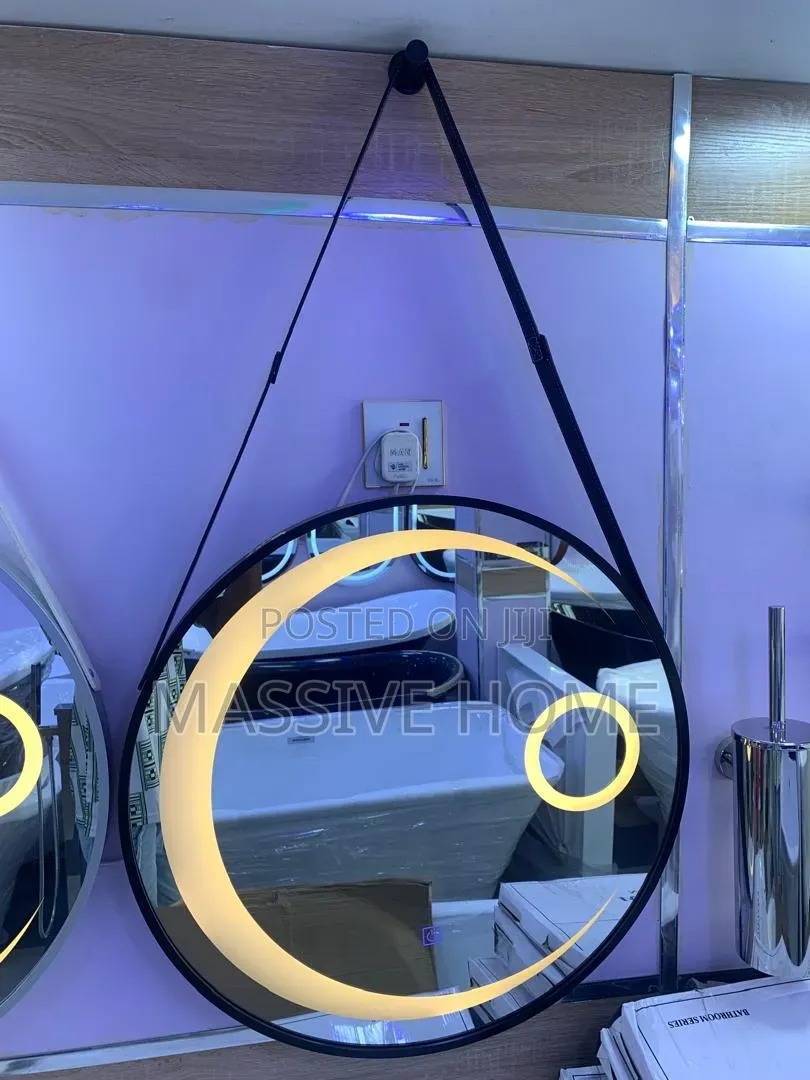 Led Belt Mirror Half Moon