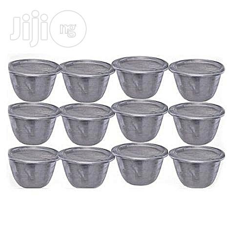 Moi Moi Plate Container Cups With Cover - 12pcs