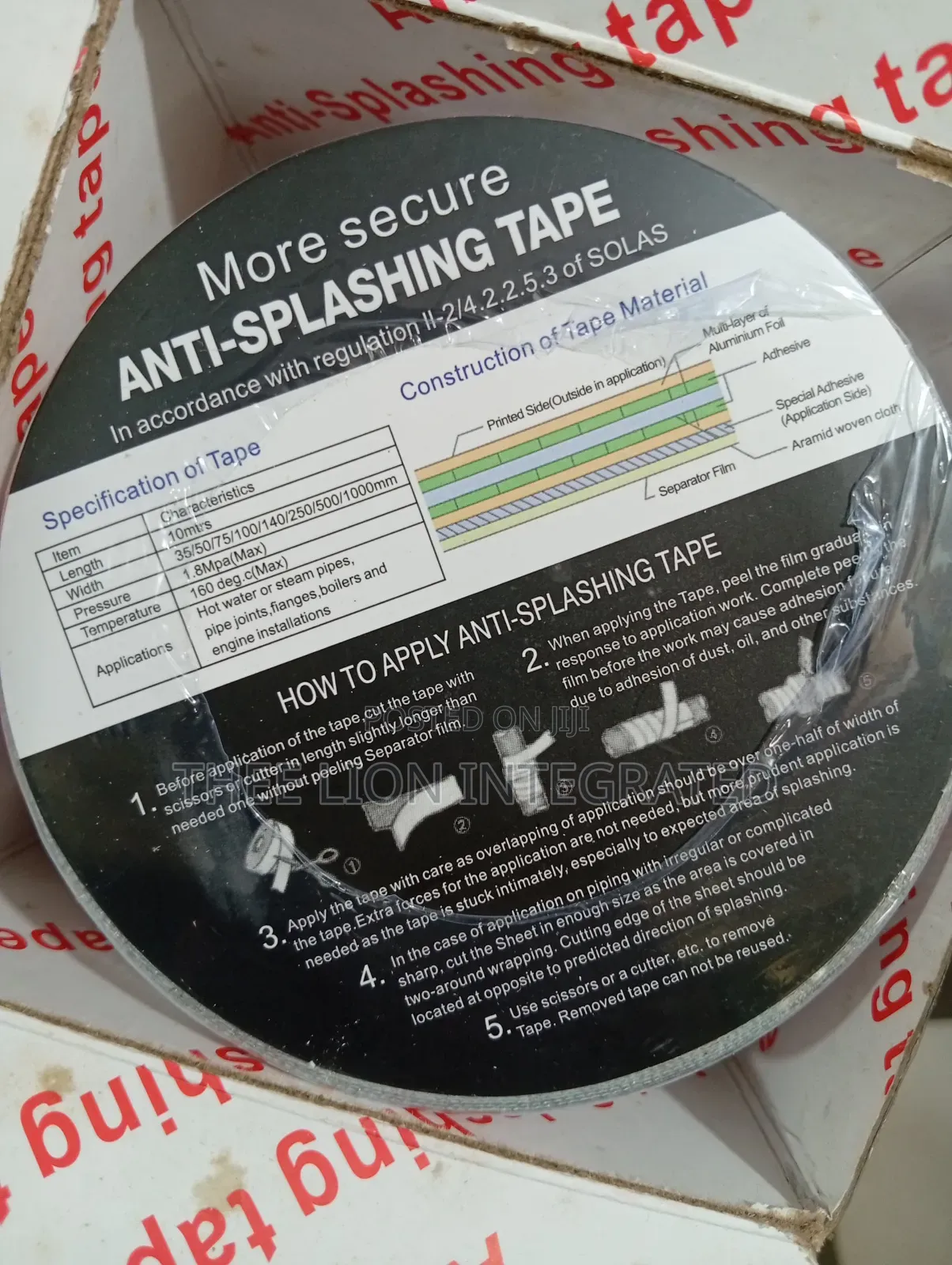 Anti-splashing Tape (Solas Approved)