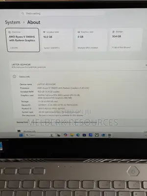 Laptop Asus ROG Zephyrus G14 16GB AMD Ryzen 9 SSD 1T