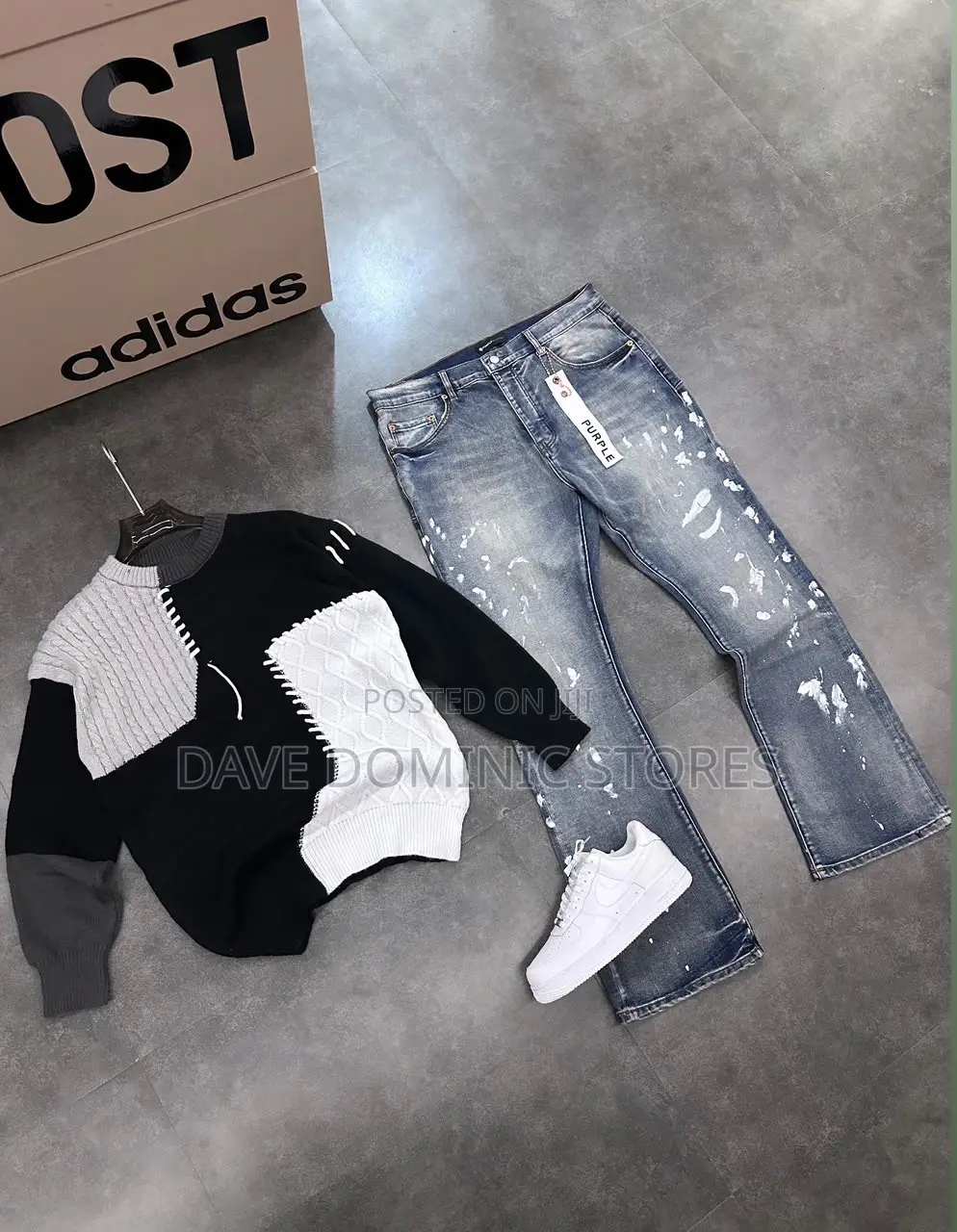 Sweat Top+Jeans+Sneakers (Combo) Now Available