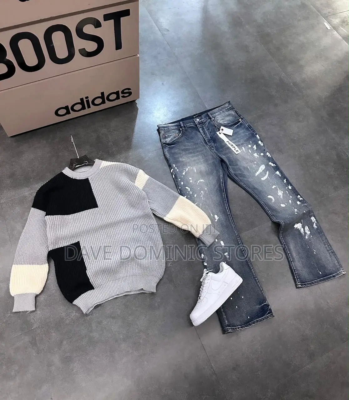 Sweat Top+Jeans+Sneakers (Combo) Now Available