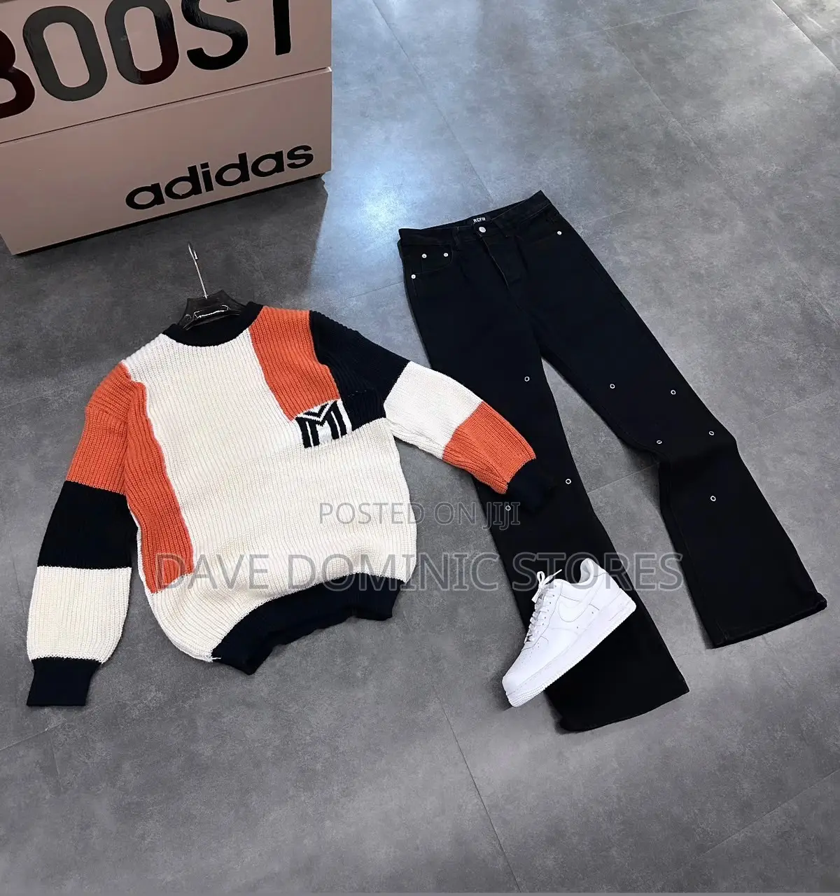 Sweat Top+Jeans+Sneakers (Combo) Now Available