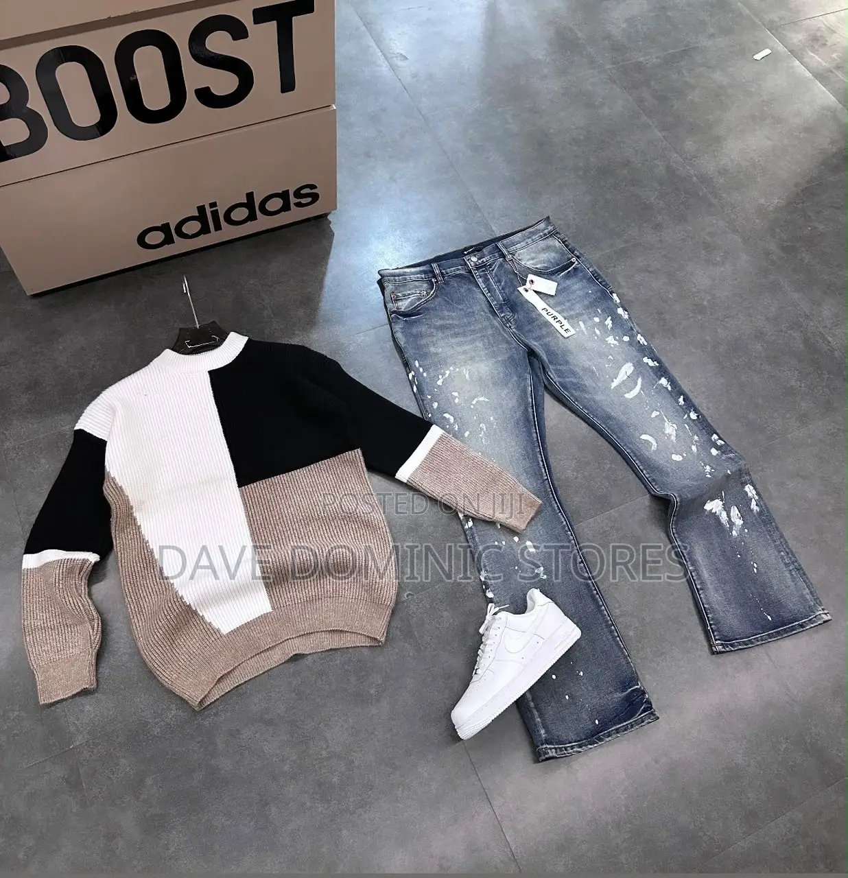 Sweat Top+Jeans+Sneakers (Combo) Now Available