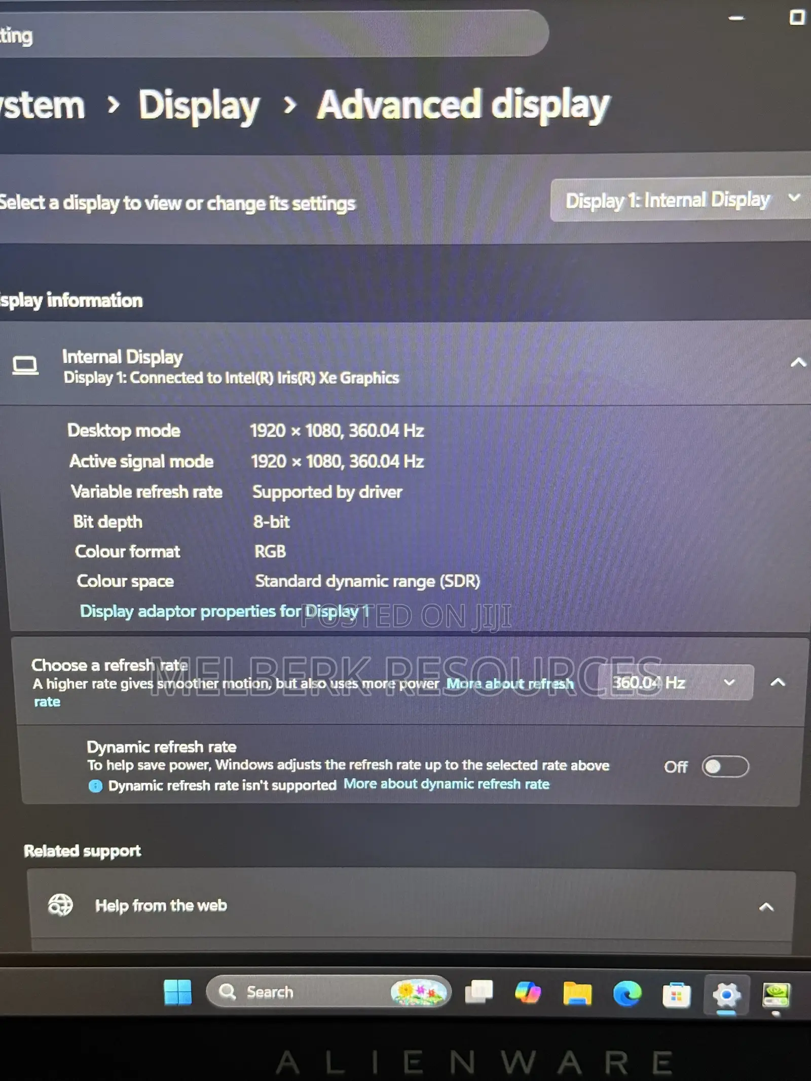 Laptop Alienware X15 R1 32GB Intel Core i9 SSD 1T