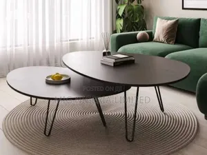 2pcs Faux Marble Centre Table