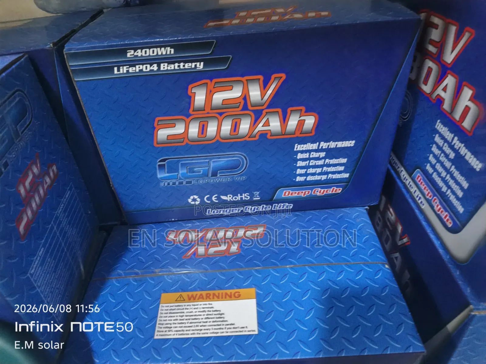 200ah)12v Lithium Battery Available
