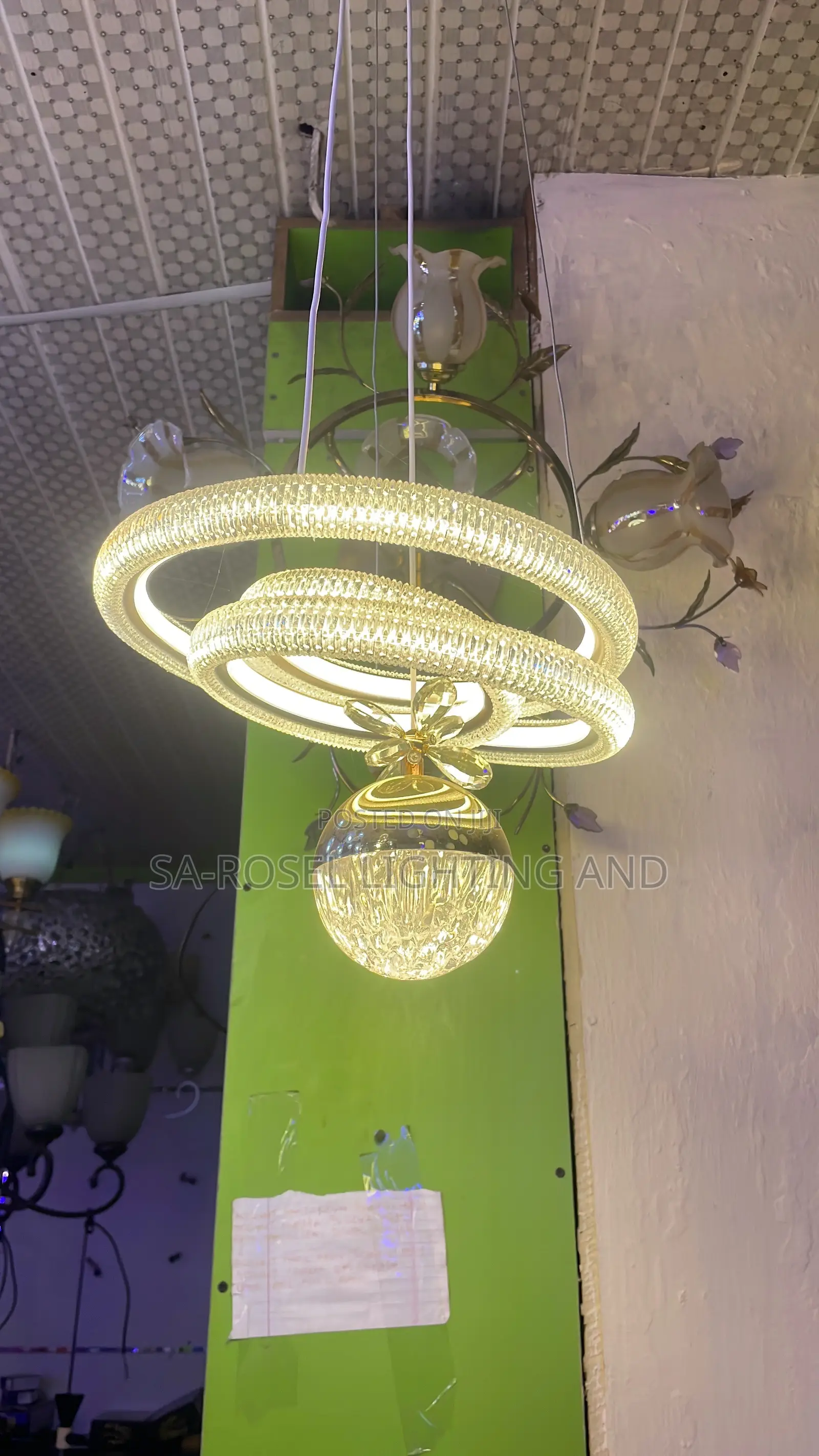 Single Led Multicolored Droplight Fitting
