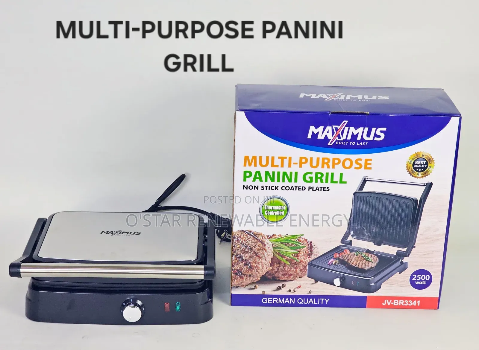 Maximus Multi Purpose Panini Grill Is Available
