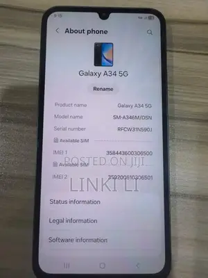New Samsung Galaxy A34 5G 256 GB Black