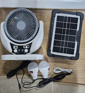 Rechargeable Solar Fan