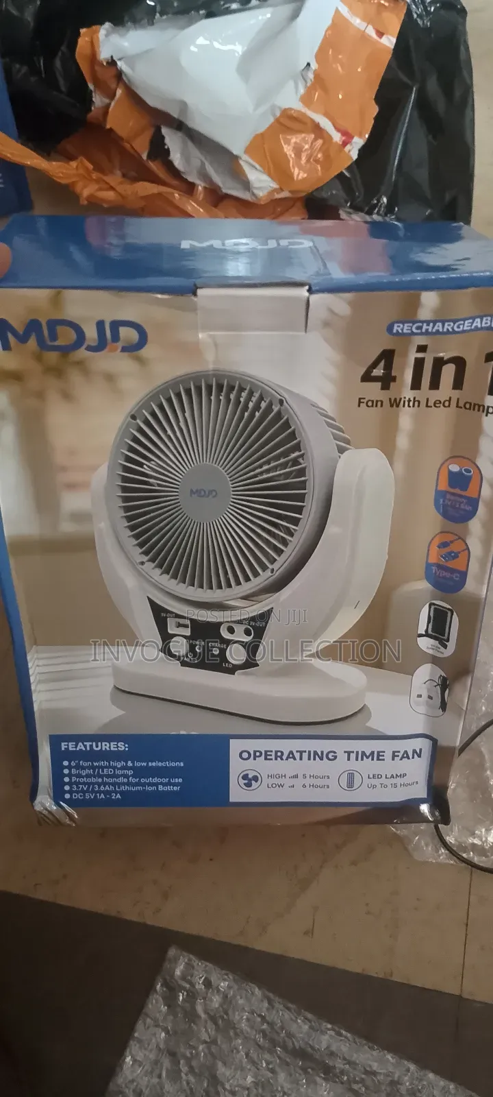 Rechargeable Solar Fan