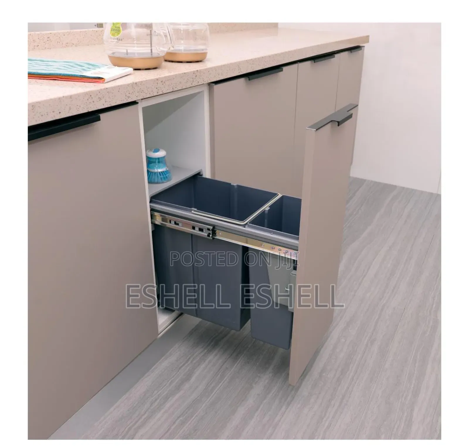 Modern Built-in Kitchen Waste Bin