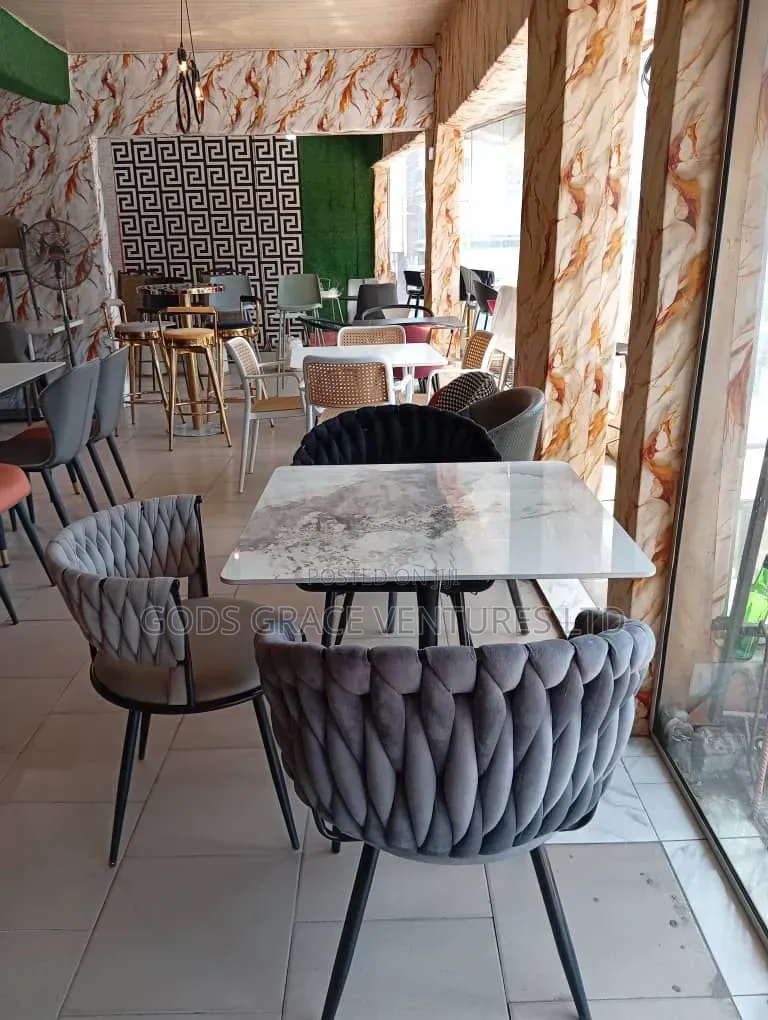 Four Seaters Gray Dinning Set