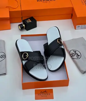 Original Hermès Electric Men's Cross-Strap Sandals