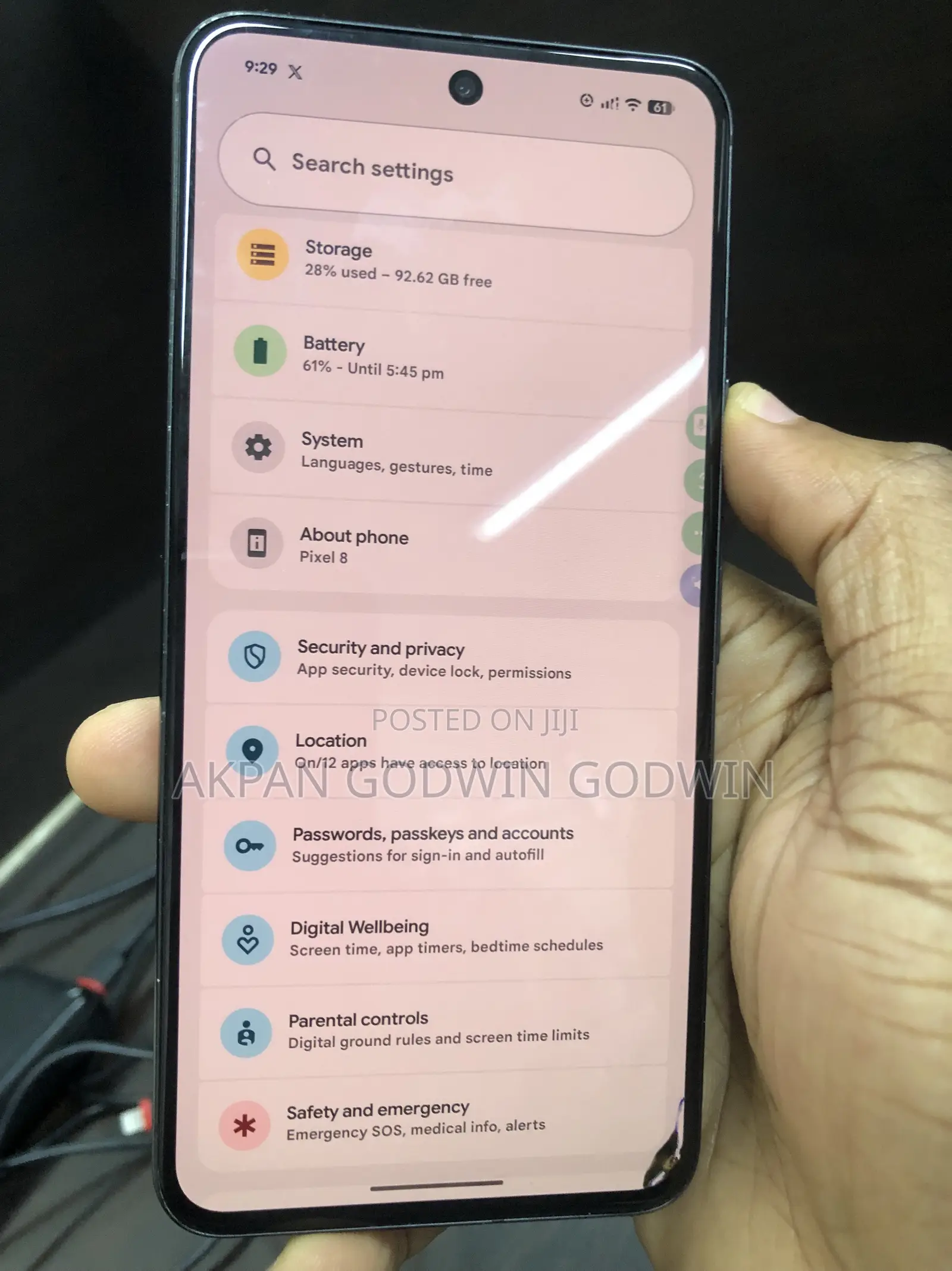 Google Pixel 8 128 GB Black