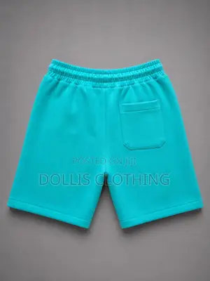Aqua Fleece Sweat Shorts