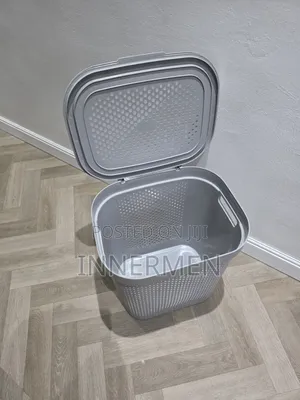 Premium Ventilated Bedroom Laundry Basket With Lid – 18” Tall