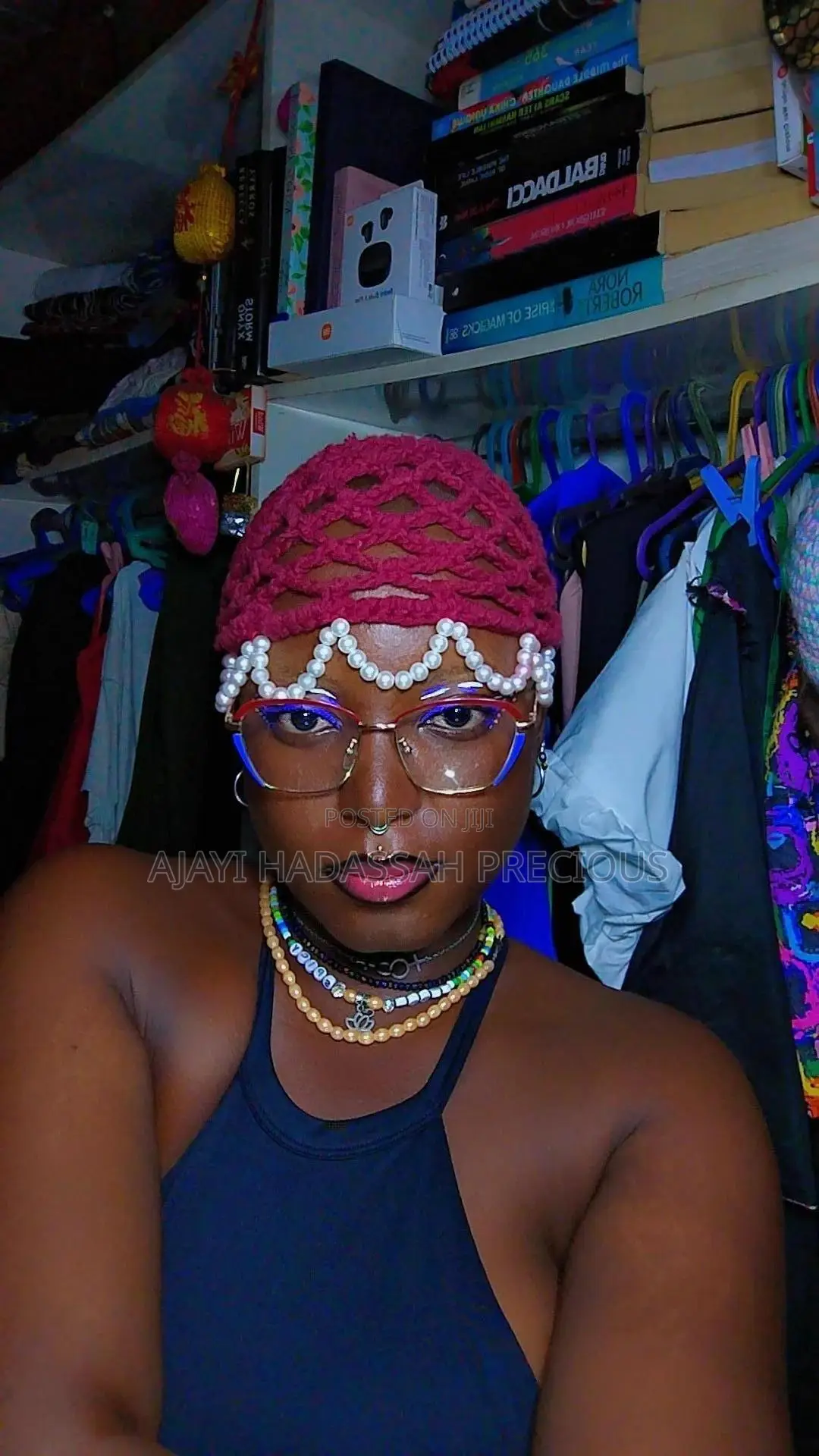 Beaded Crochet Hat