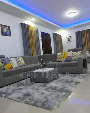 L-Shape Cushion With Center Table