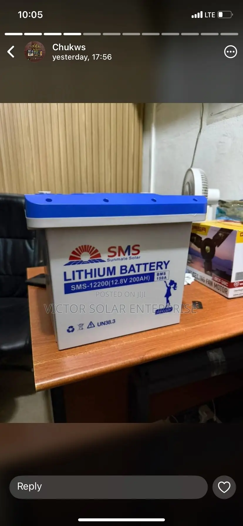 SMS Lithium Battery 200amhs 12v