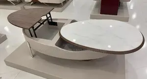 Sleek,Modern Coffee Table Set With a Lift-Up Wood Top