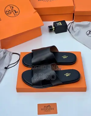 High Quality Designer Male Hermès All-Black Palms