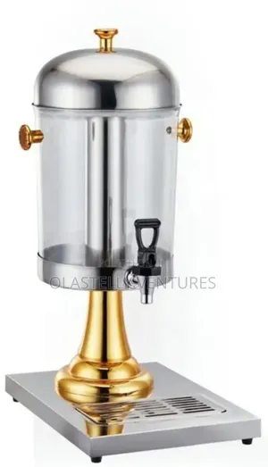 Single Stainless Gold Commercial Juice Beverage Dispenser 8liters H