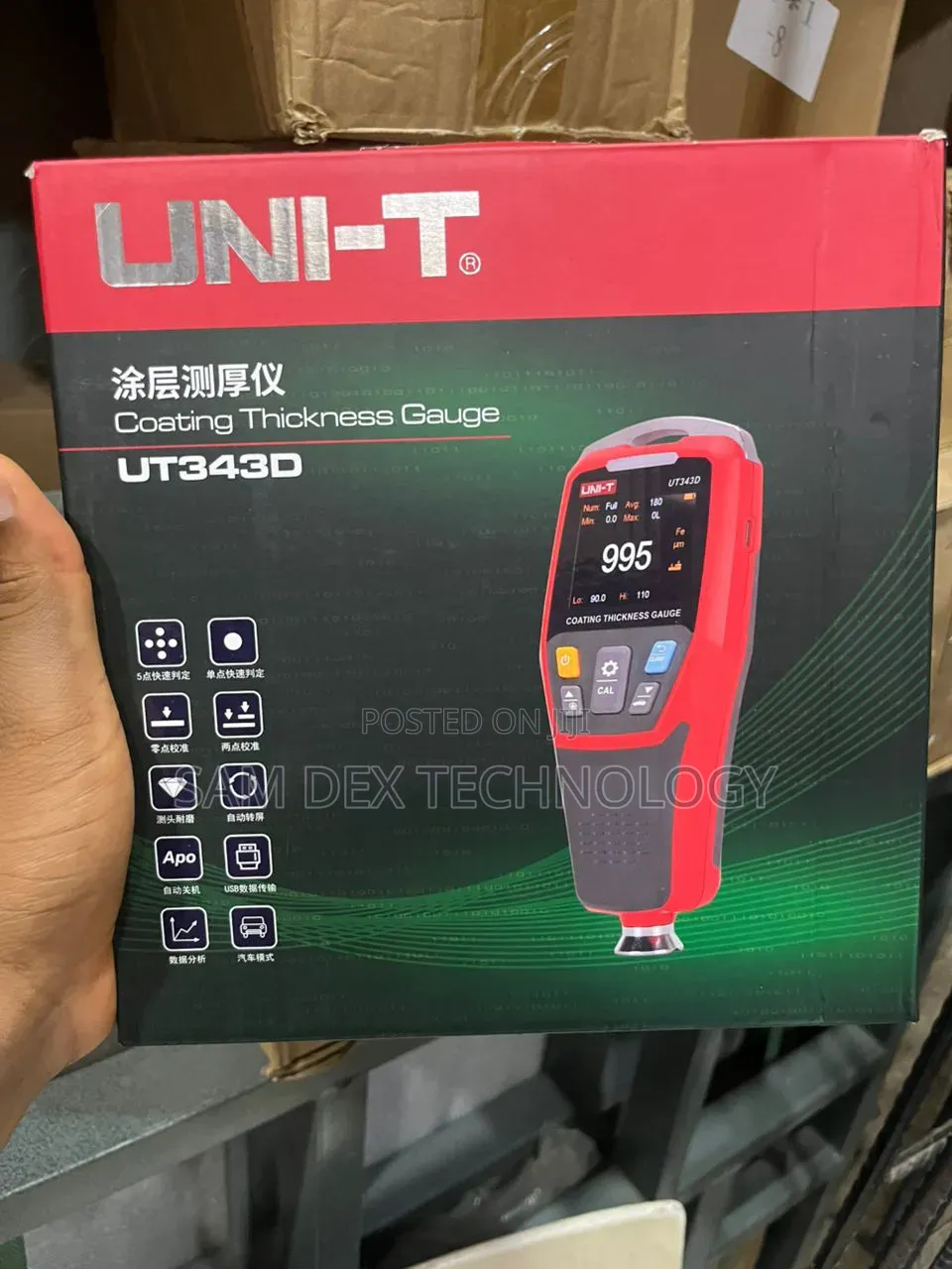 Uni-T Ut343d Coating Thickness Gauge