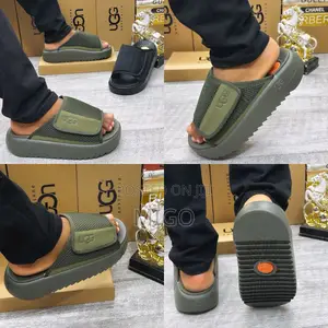 Trendy Male Ugg Thick Sole Mesh Slippers