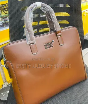 High Quality Luxury Mont Blanc Leather Laptop