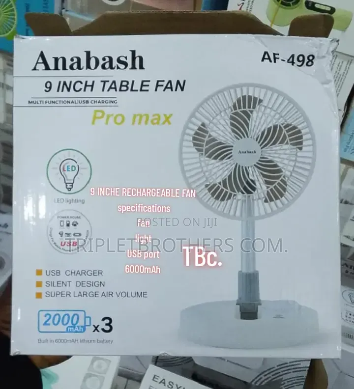 Anbash 9 Inch Table Fan