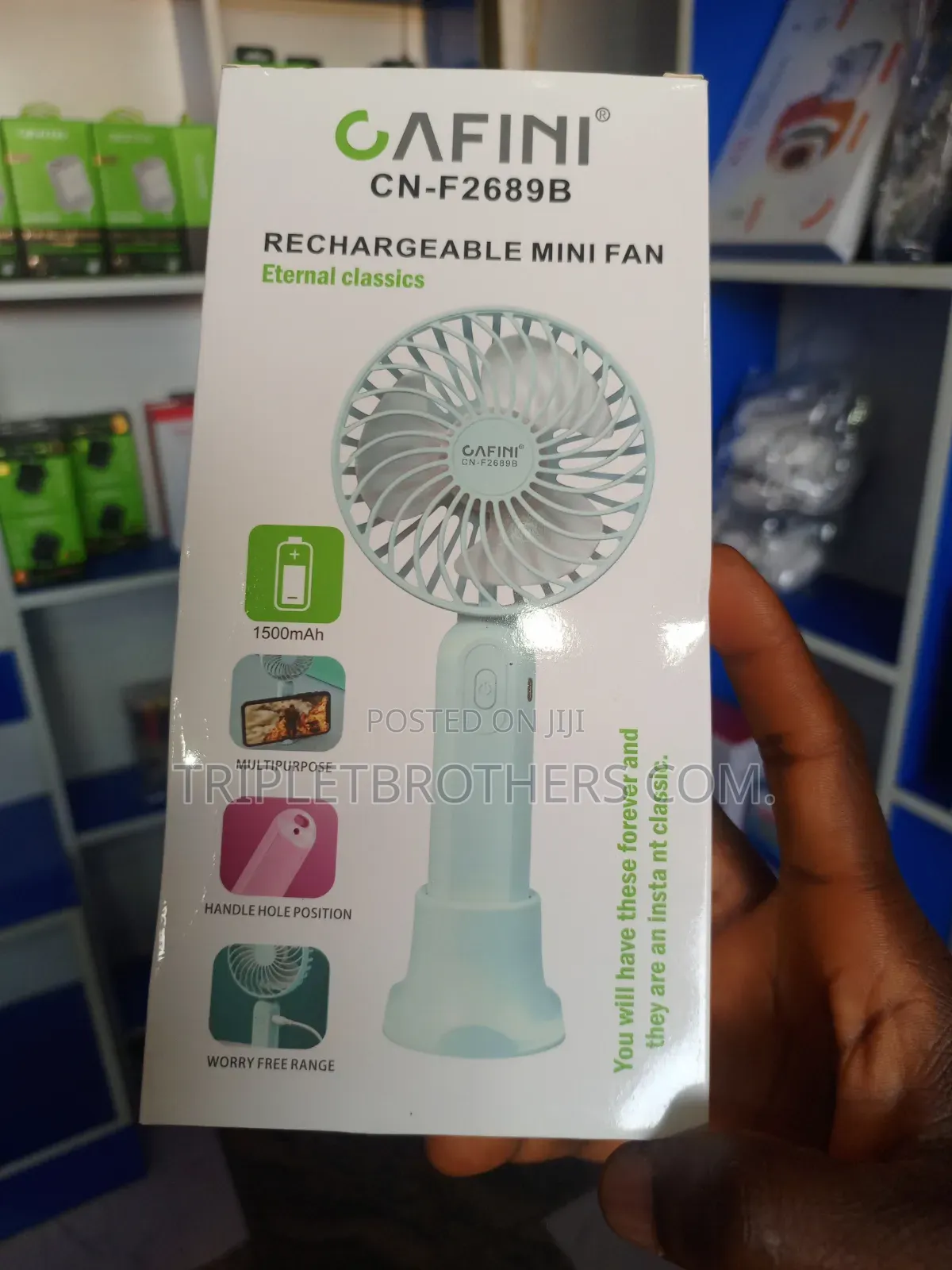 Cafini Rechargeable Hand Fan