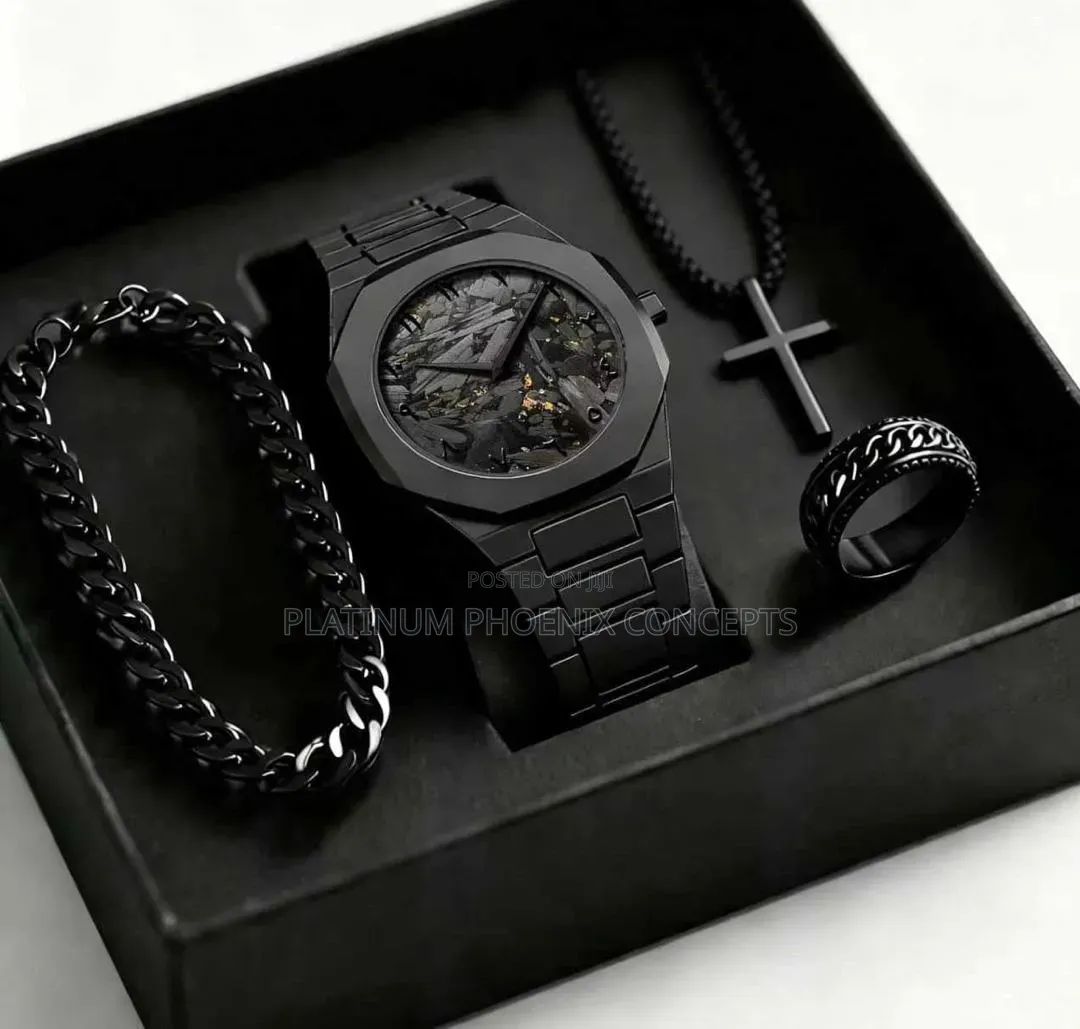 Fully Boxed Gift Set (Watch, Bracelet, Chain and Ring)