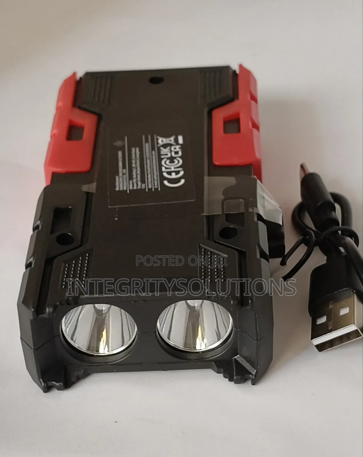 Power Bank With Flat Led Flashlight