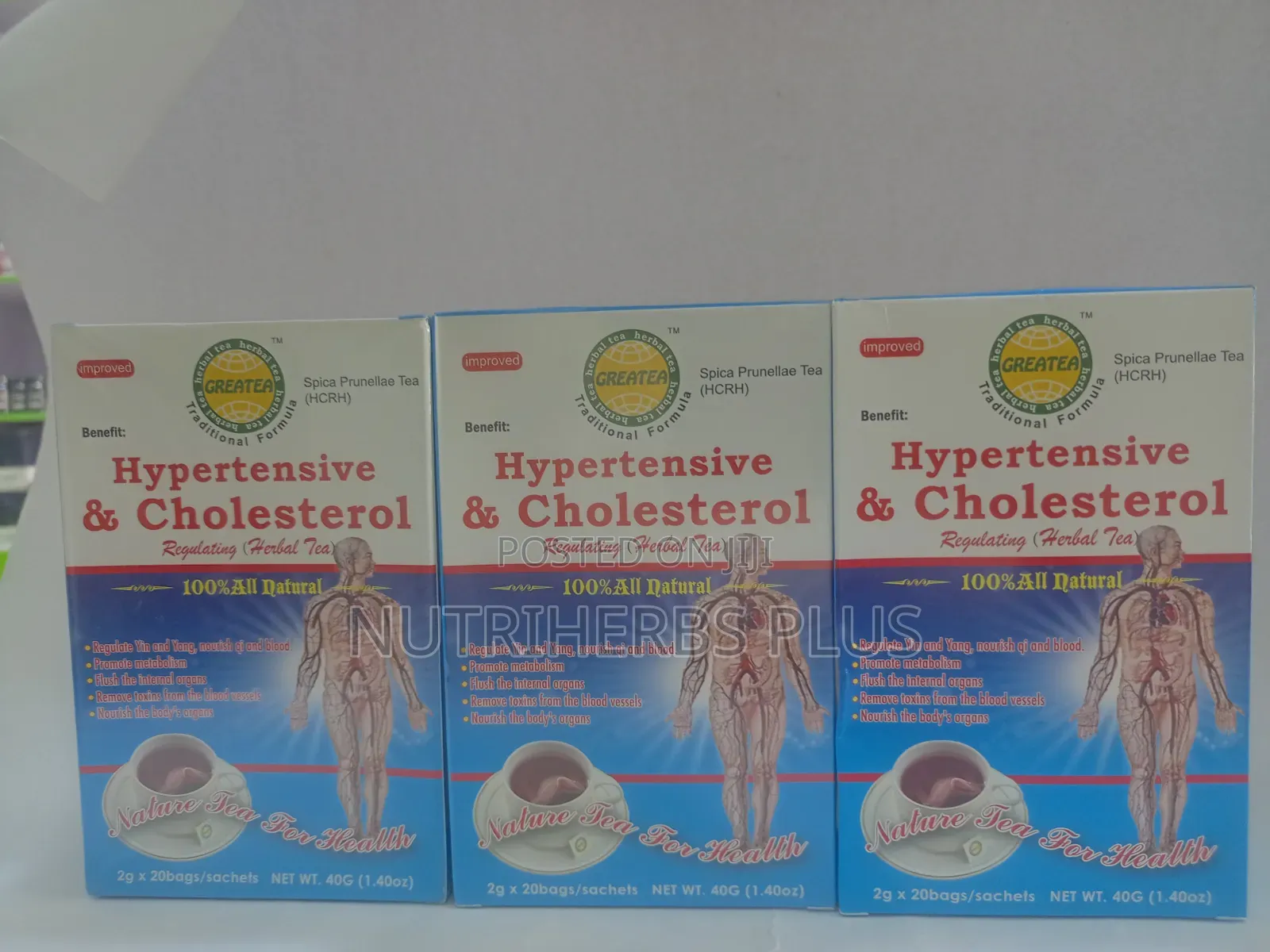 Greatea Hypertensive Cholesterol Tea: Blood Pressure Support