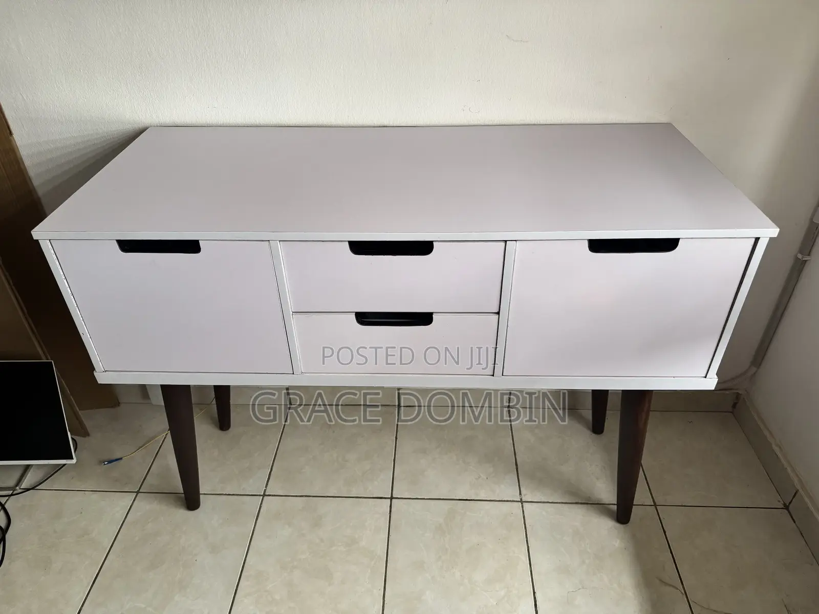 Modern White Drawer Console