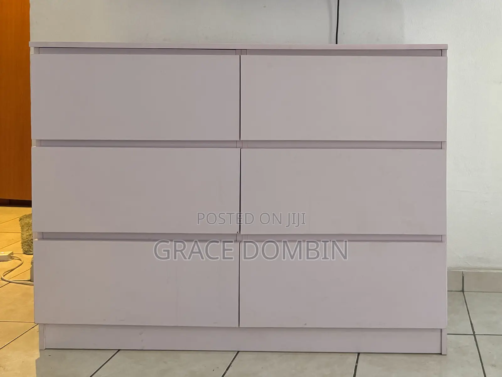 White Double Chest Console Drawer