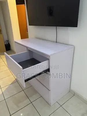 White Double Chest Console Drawer