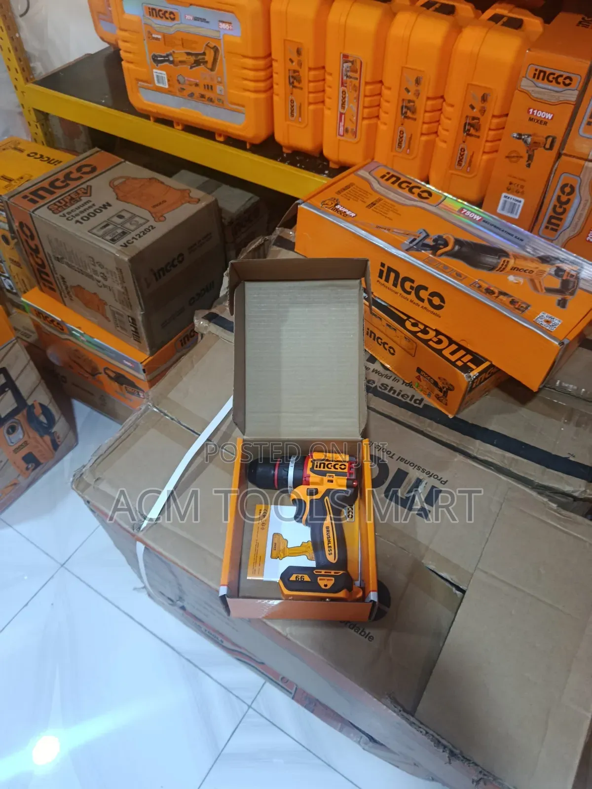 Ingco Cidli206681 Compact Brushless Cordless Impact Drill 20v