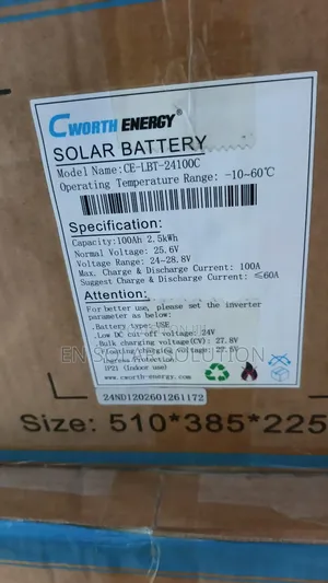 2.5khw/24v Cworth Lithium Battery Available