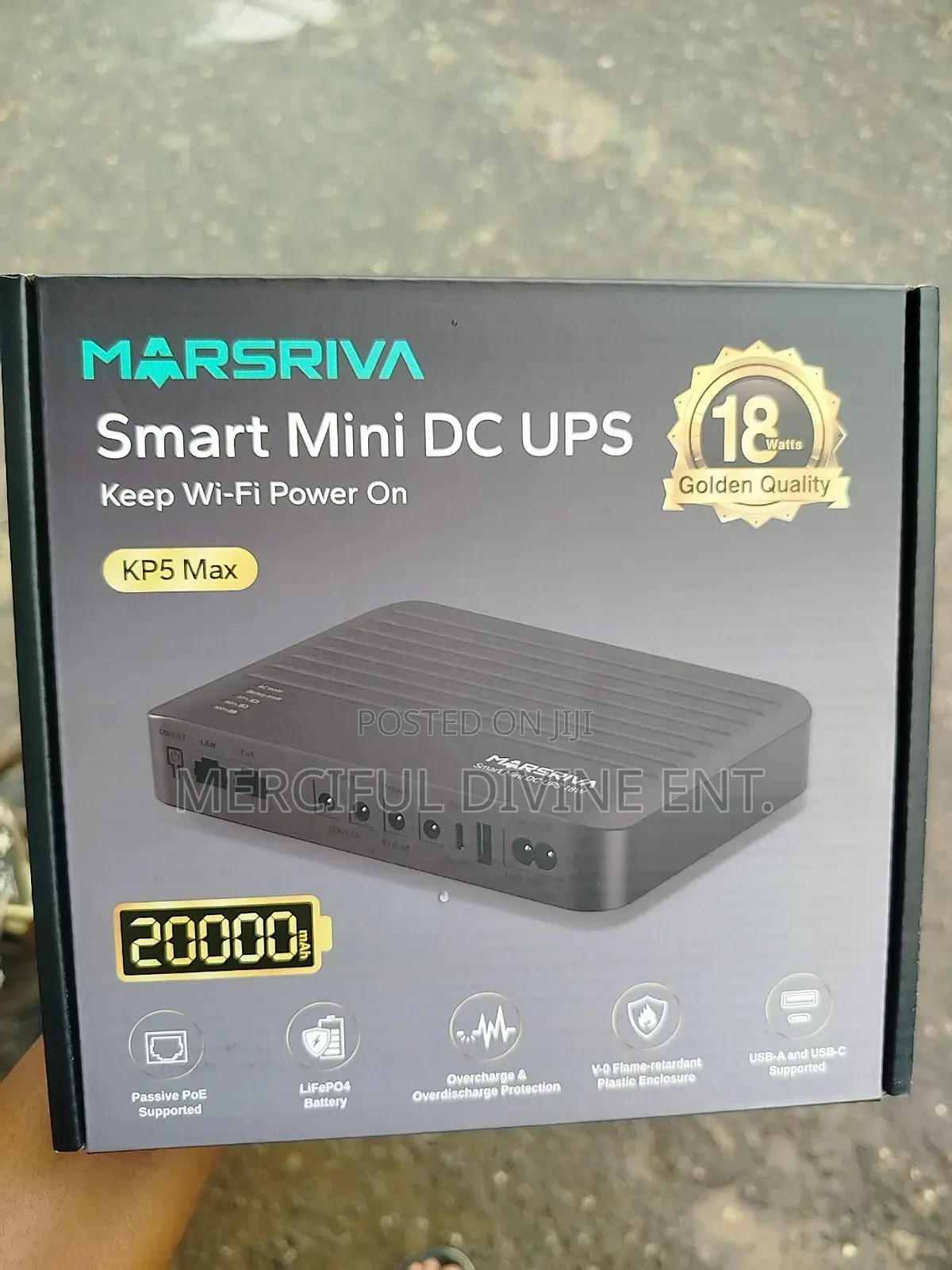 Marsriva Smart Mini Dc Ups Kp5 Max 20000