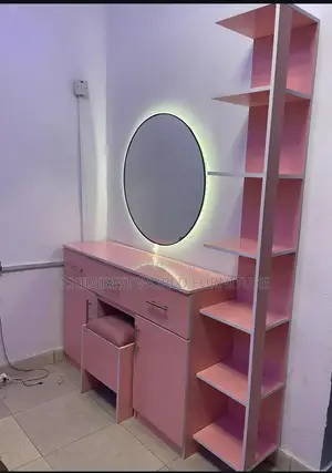Pink Standing Mirror